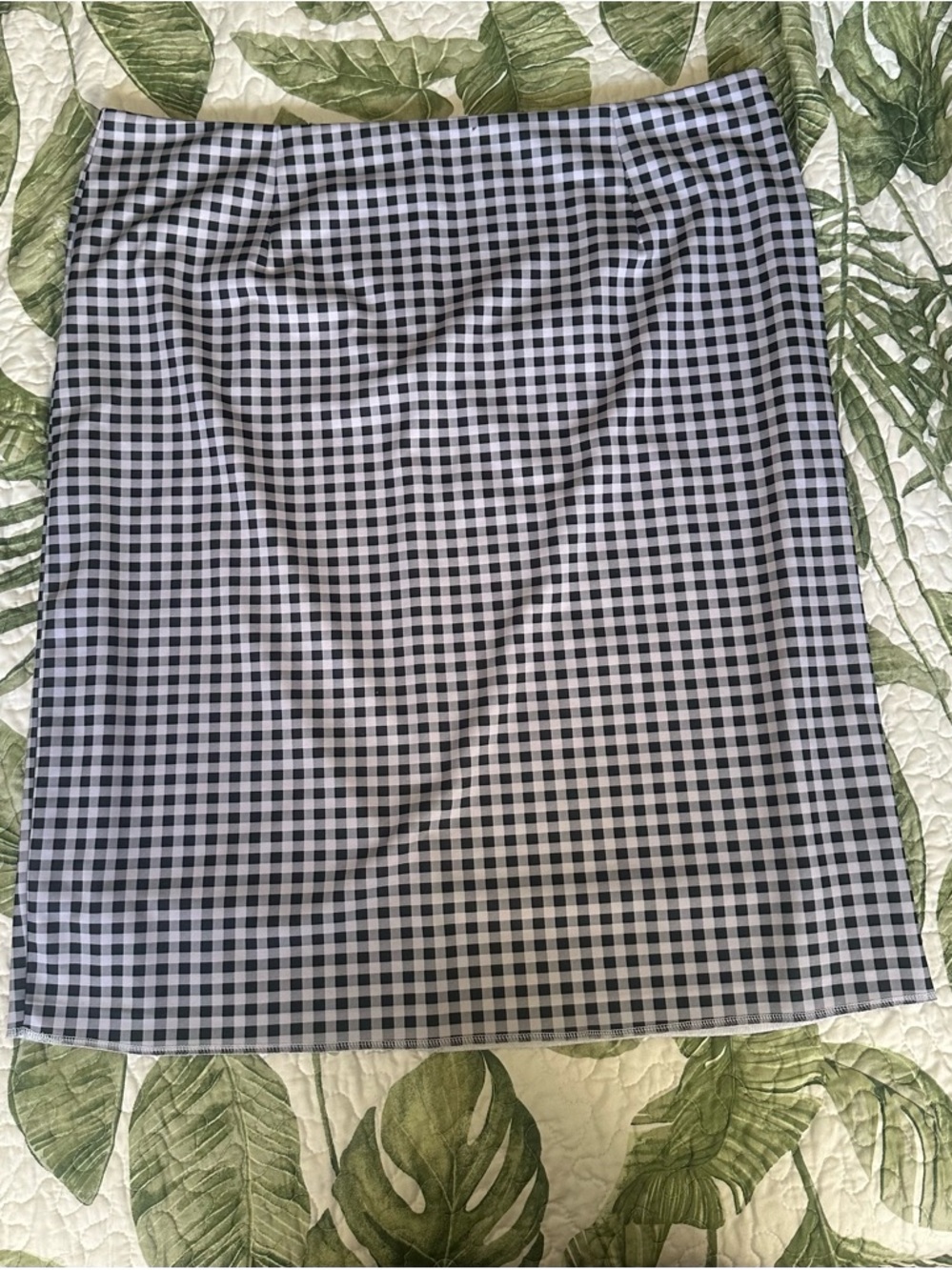 Dainty jewells Black and White Gingham Pencil Skirt 3x